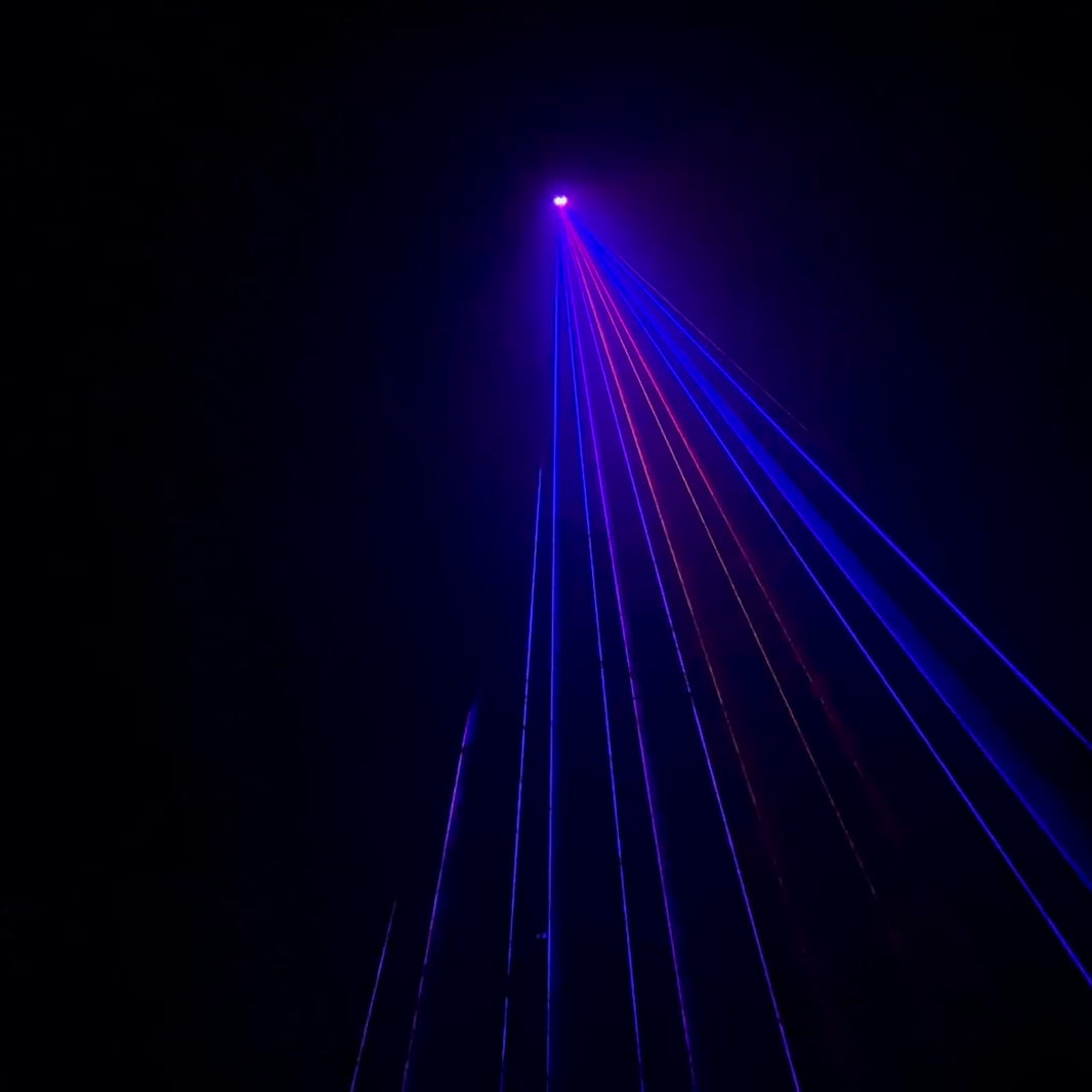 Multicolour Laser Hire Effect Video